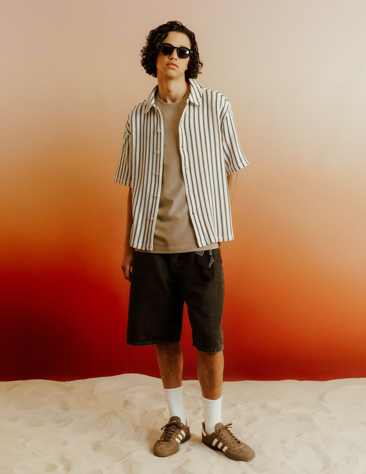Ensemble "Chemise textur&eacute;e & Bermuda"